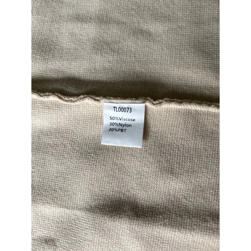 Women's Cream Long Open  Cardigan‎ 2 large front pockets size small